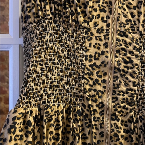 Anthropologie Tommie Leopard Print Midi Dress - Picture 4 of 8
